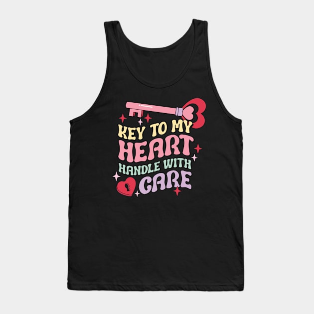 Key To My Heart Handle With Care Tank Top by EliseOB